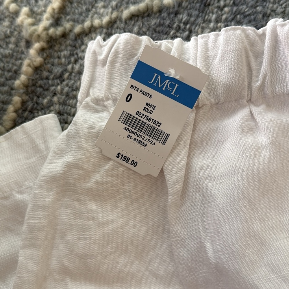 J.McLaughlin Rita Pants in White Size 0. NWT!! - Picture 6 of 6